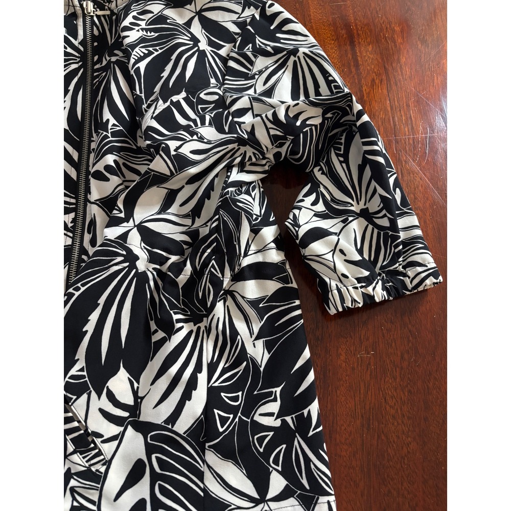 Chico's Zenergy Shirt Jacket SZ L Zip Front 3/4 Sleeve Lightweight Travel Office - Picture 6 of 7